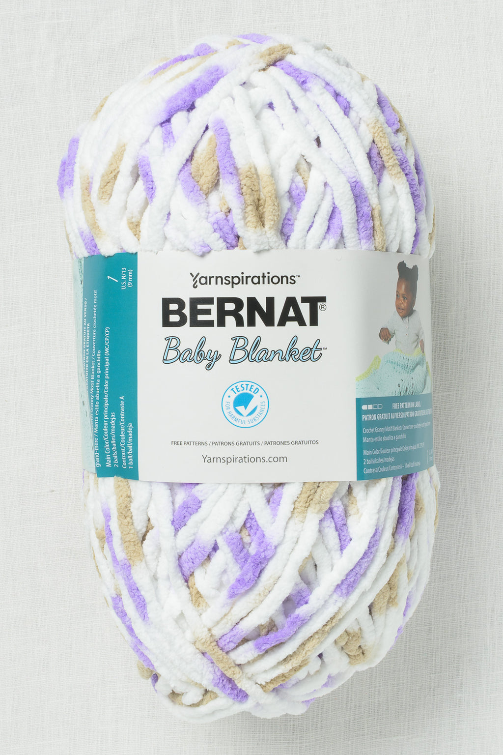 Bernat Baby Blanket Big Ball Little Lilac Dove