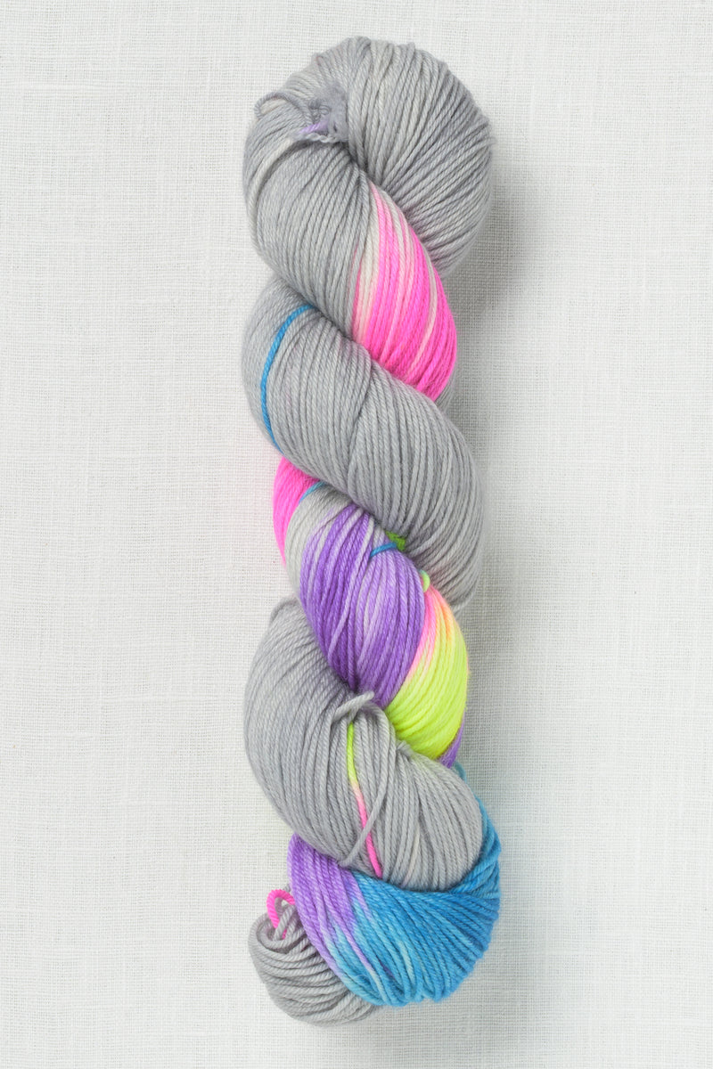 Madelinetosh Woolcycle Sport Cloudy with a Chance of Rainbows