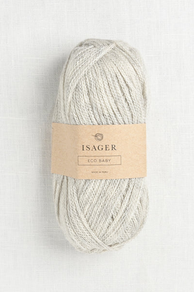 Isager Eco Baby E2S Light Grey Heather Undyed
