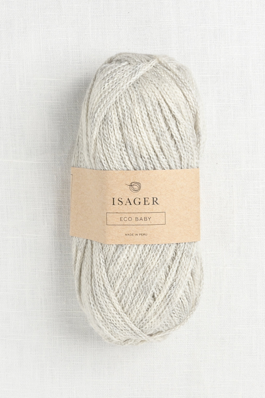 Isager Eco Baby E2S Light Grey Heather Undyed