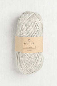 Isager Eco Baby E2S Light Grey Heather Undyed