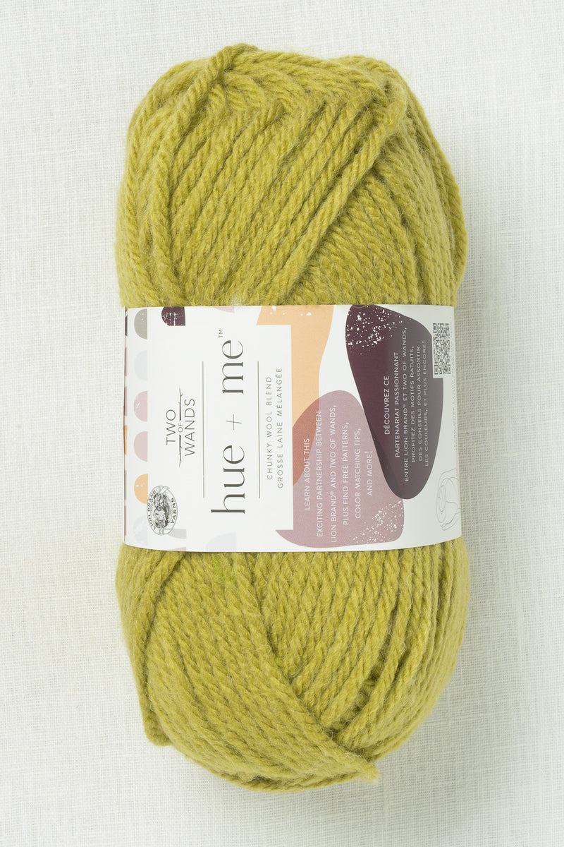 Lion Brand Hue + Me 177P Dirty Chartreuse