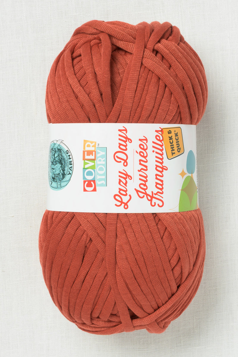 Lion Brand Cover Story Lazy Days Thick & Quick 132U Pumpkin