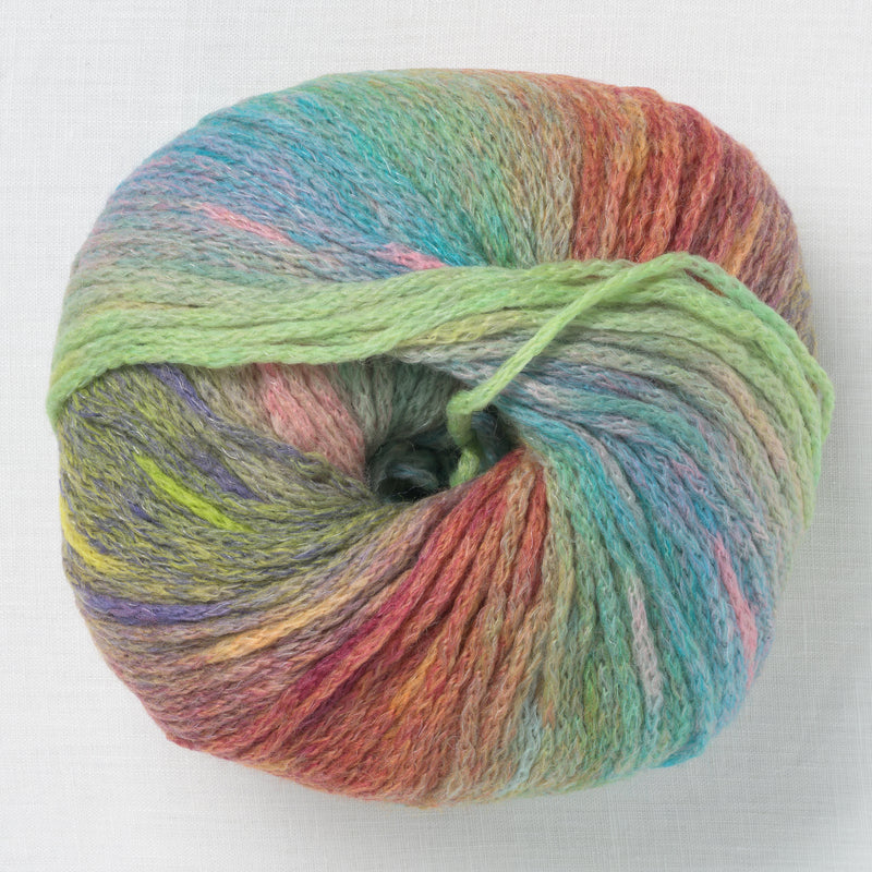 Lang Yarns Magnolia 15 Turquoise Olive Raspberry