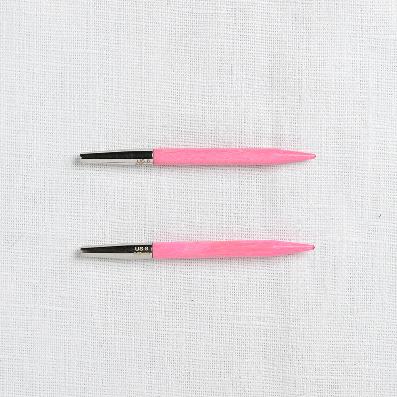 Lykke Blush 3.5" Interchangeable Circular Needle Set, Crimson Denim Case