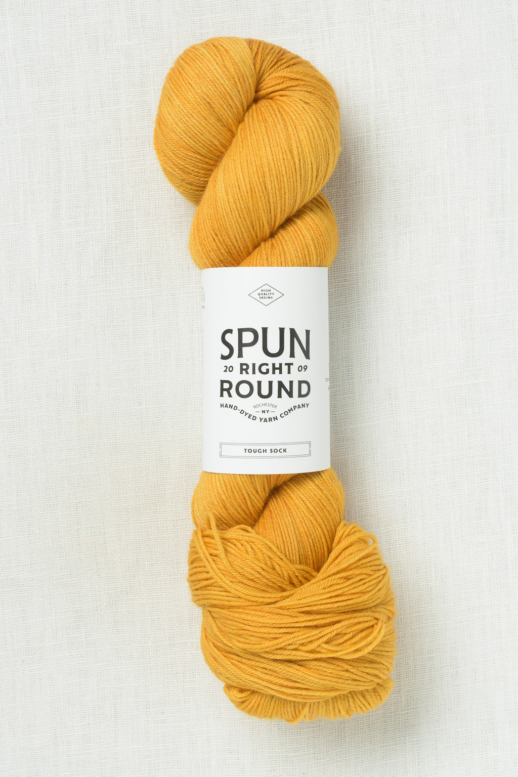 Spun Right Round Tough Sock Goldenrod
