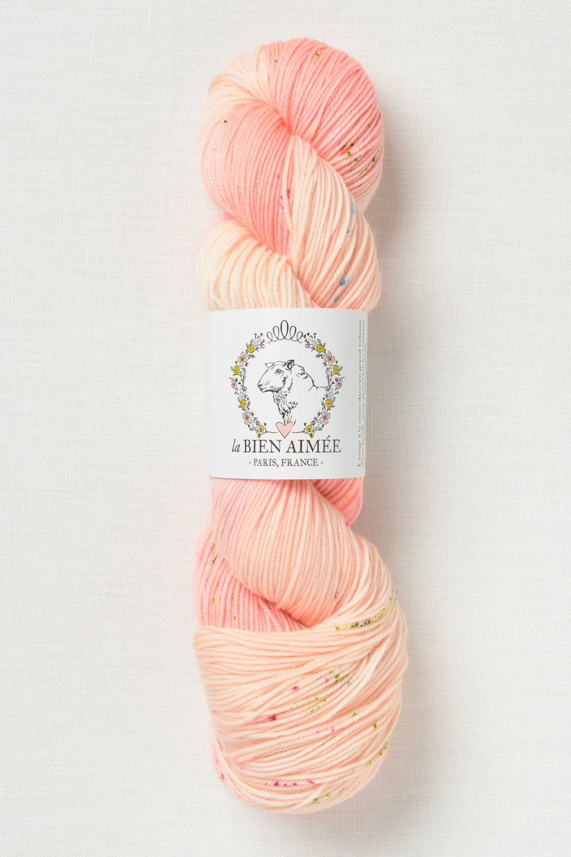 La Bien Aimee Merino Sport Peach Pom Pom
