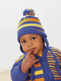 Funny Stripes Set: Cardigan by Patons