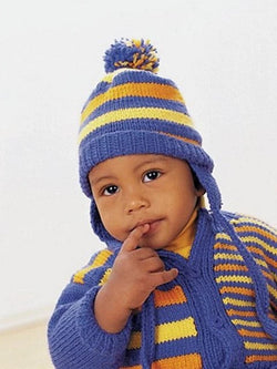 Funny Stripes Set: Cardigan by Patons