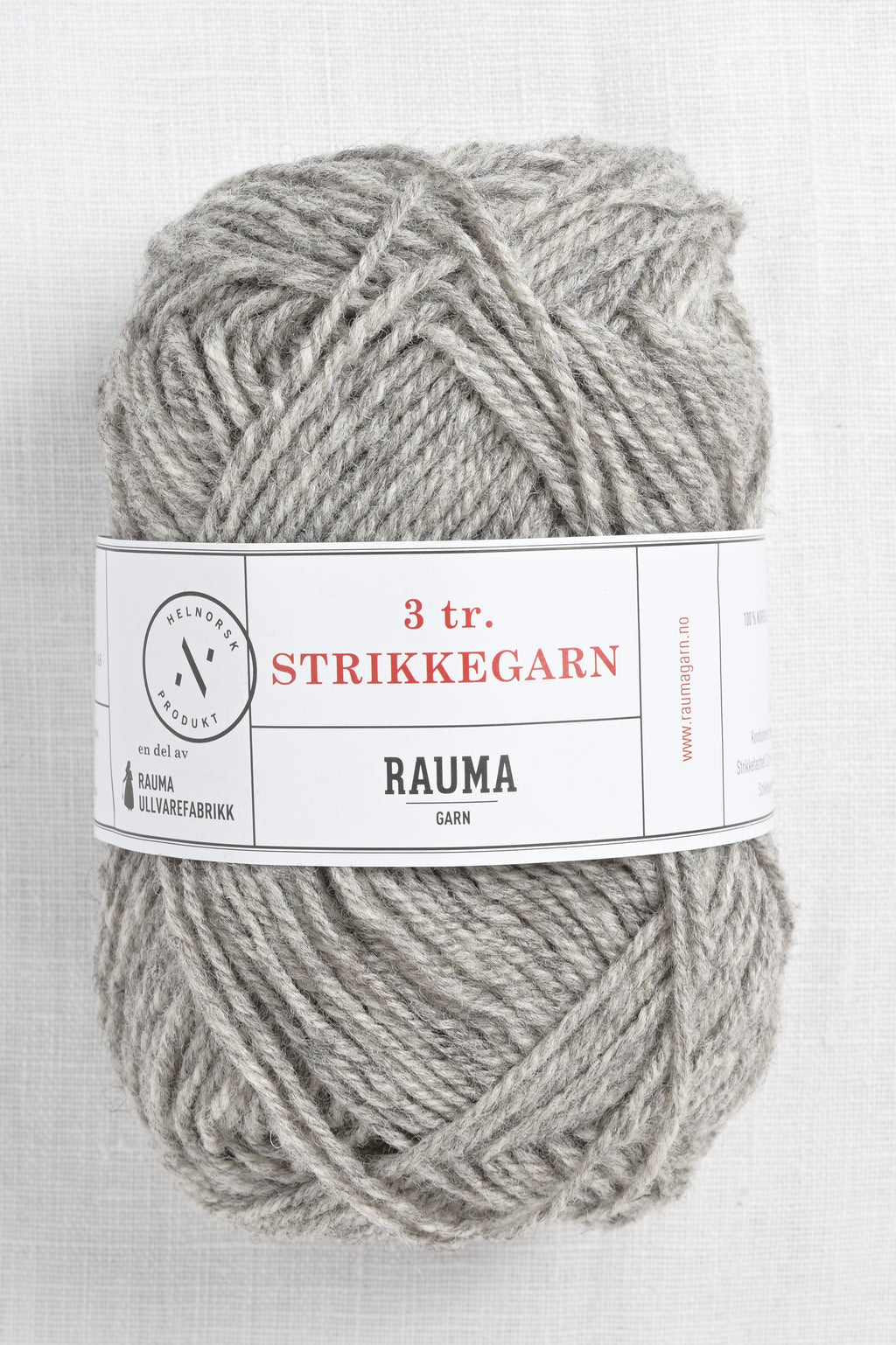 Rauma 3-Ply Strikkegarn 104 Gray Heather