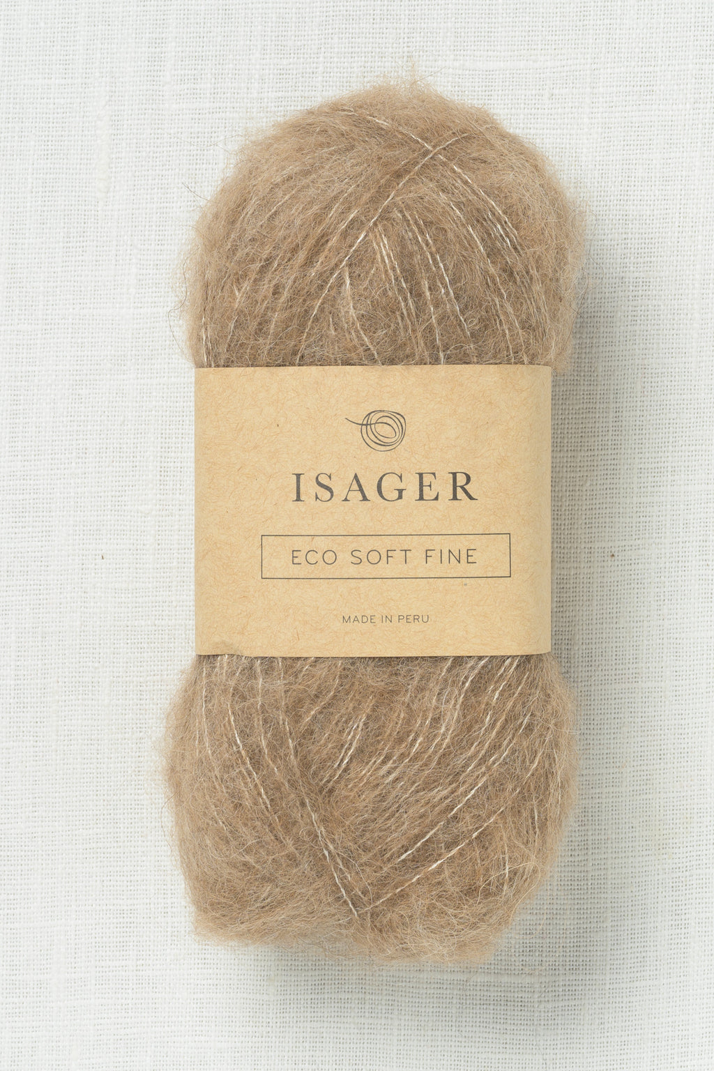 Isager Soft Fine E7s Sandstone Undyed
