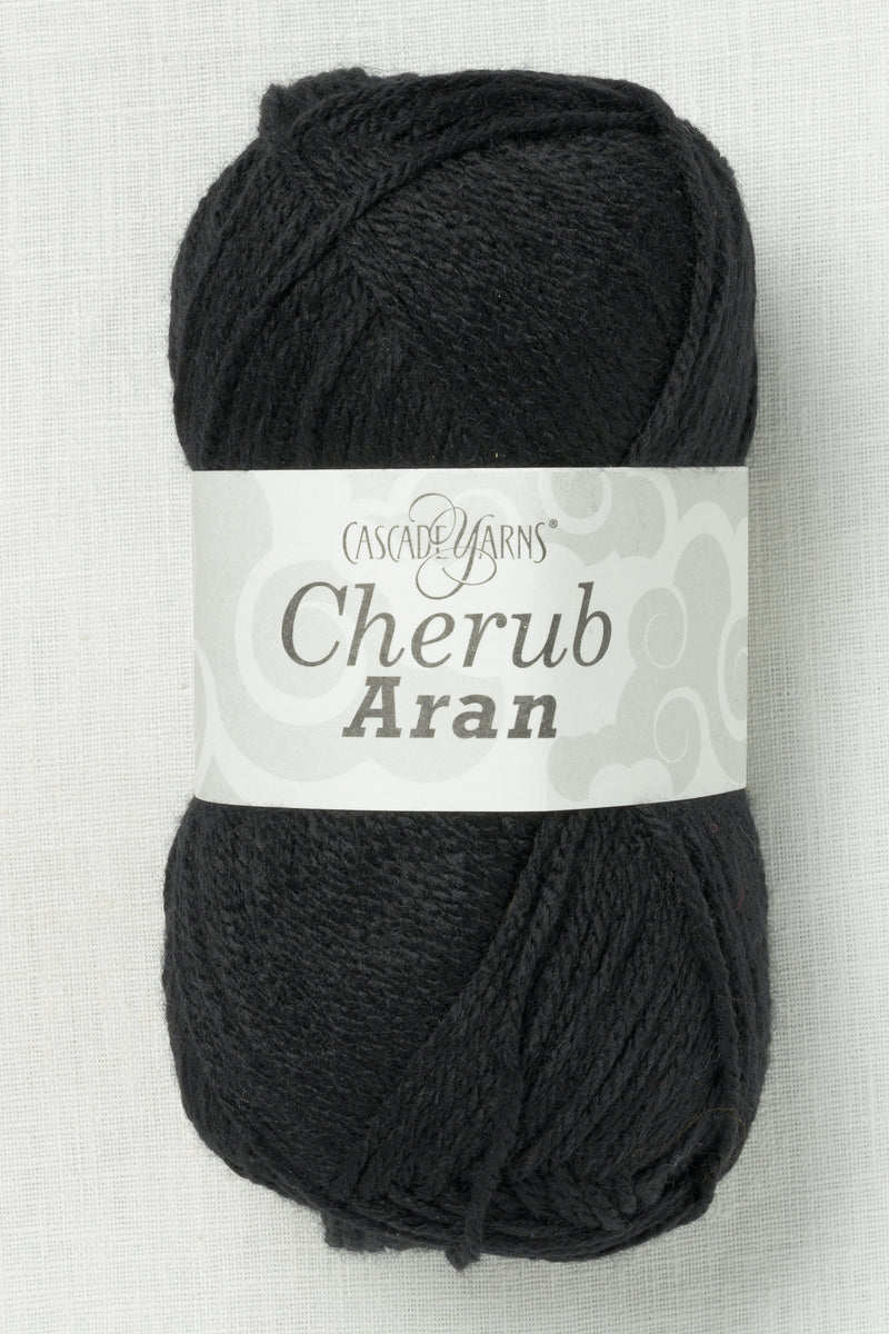 Cascade Cherub Aran 40 Black