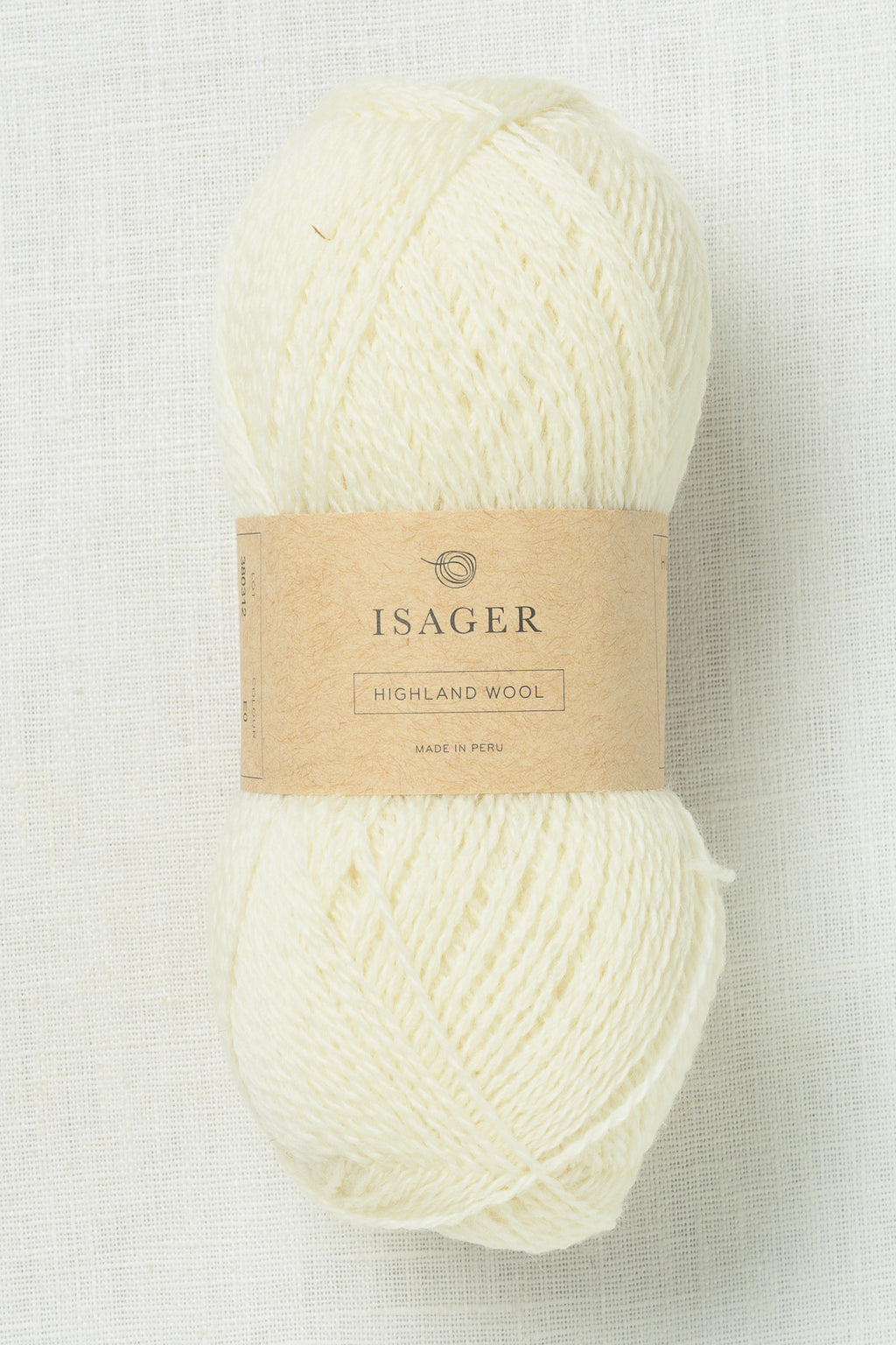 Isager Highland Wool E0 Natural Undyed