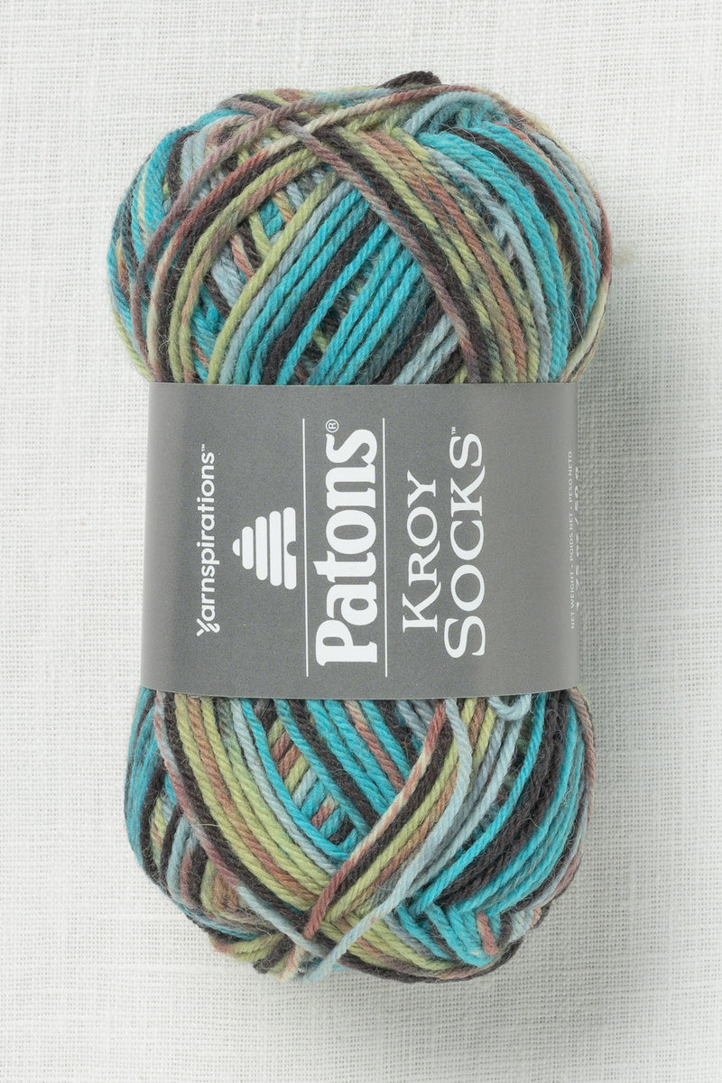 Patons Kroy Socks Turquoise Jacquard – Wool and Company