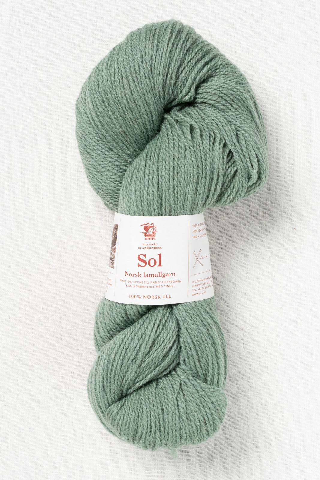 Hillesvåg Sol 430 Dusty Green – Wool and Company