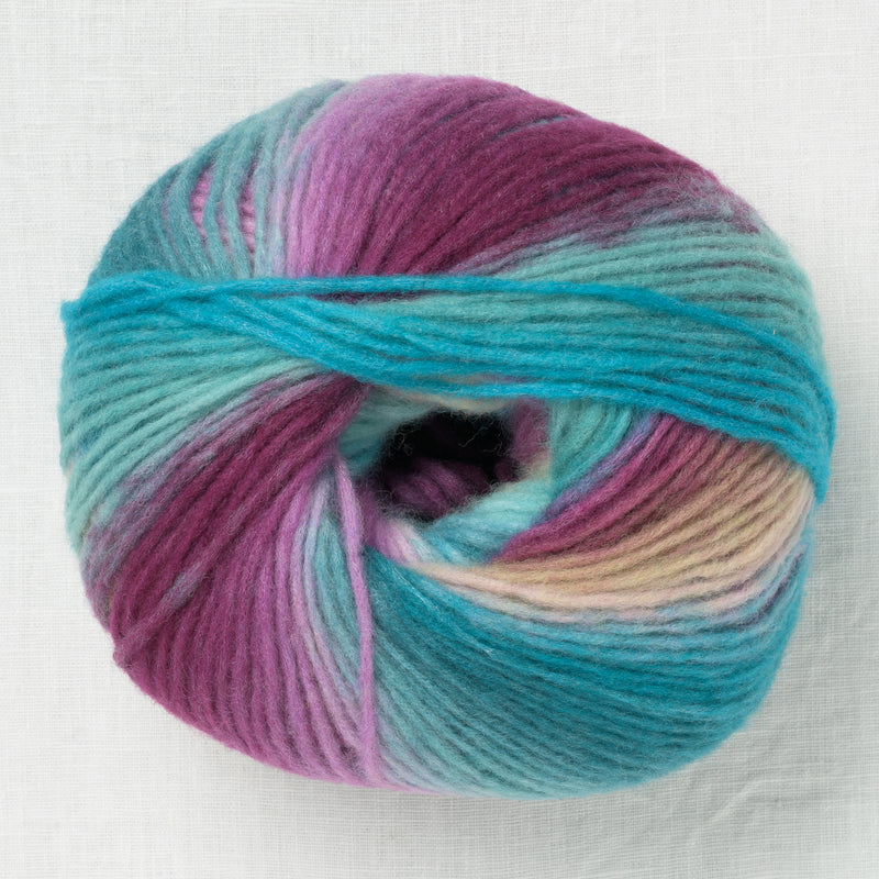 Lang Yarns Cloud 19 Petrol Turquoise Purple Light Green