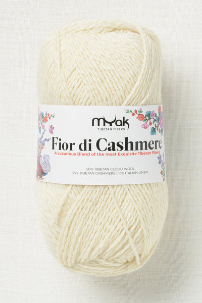 mYak Fior di Cashmere Ivory Plume