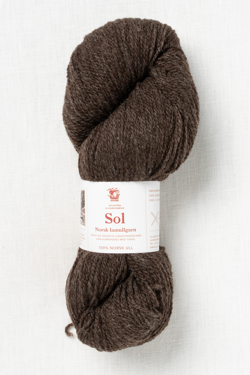 Hillesvåg Sol 452 Heathered Dark Brown