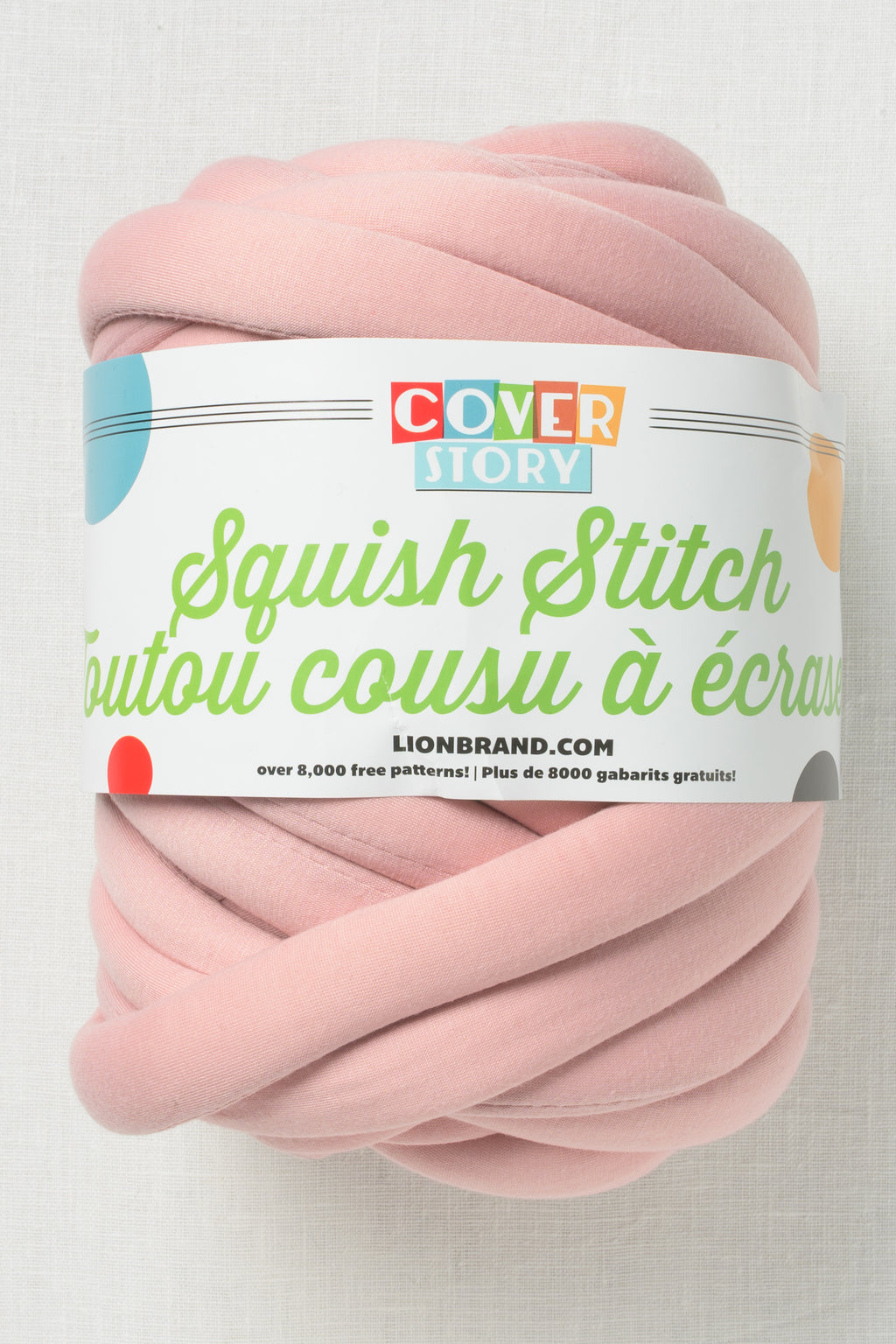 Lion Brand Cover Story Squish Stitch 101BZ Sweet Pink