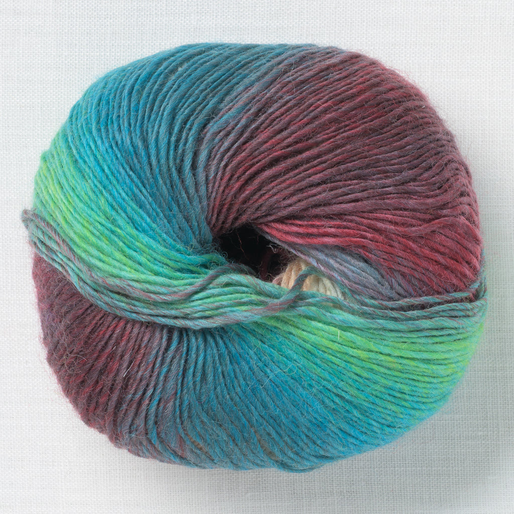 Lang Yarns Mille Colori Baby 216 Turquoise Burgundy