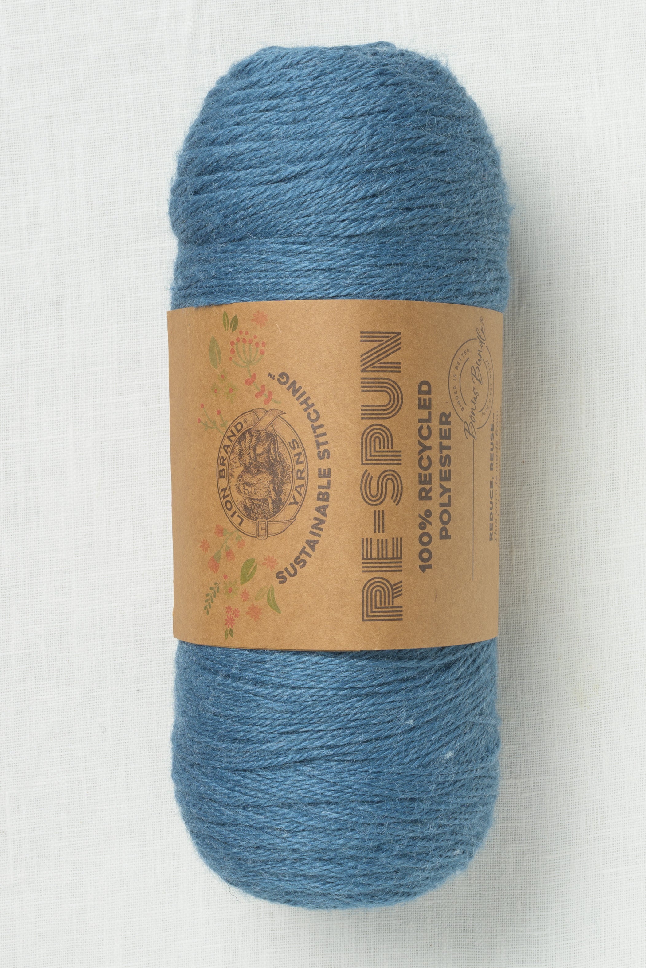Lion Brand Yarn Re-Up Bonus Bundle Garn – 70% Recycelte Baumwolle, 30% Recyceltes Polyester, 600m, CYC #4