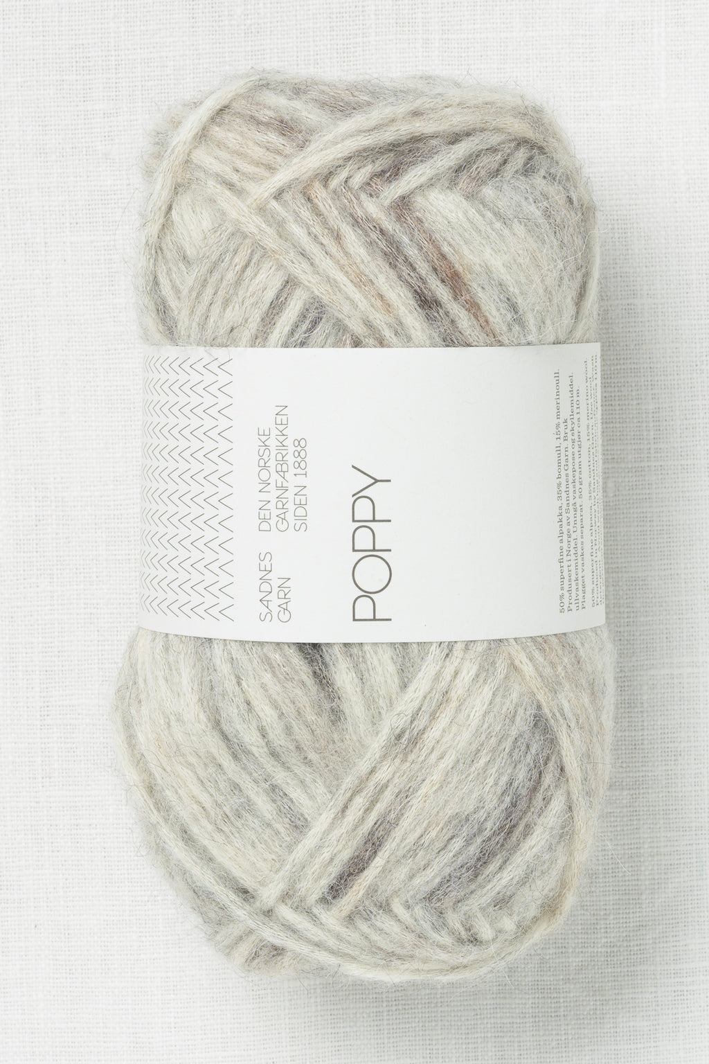 Sandnes Garn Poppy 1045 Grey Marble