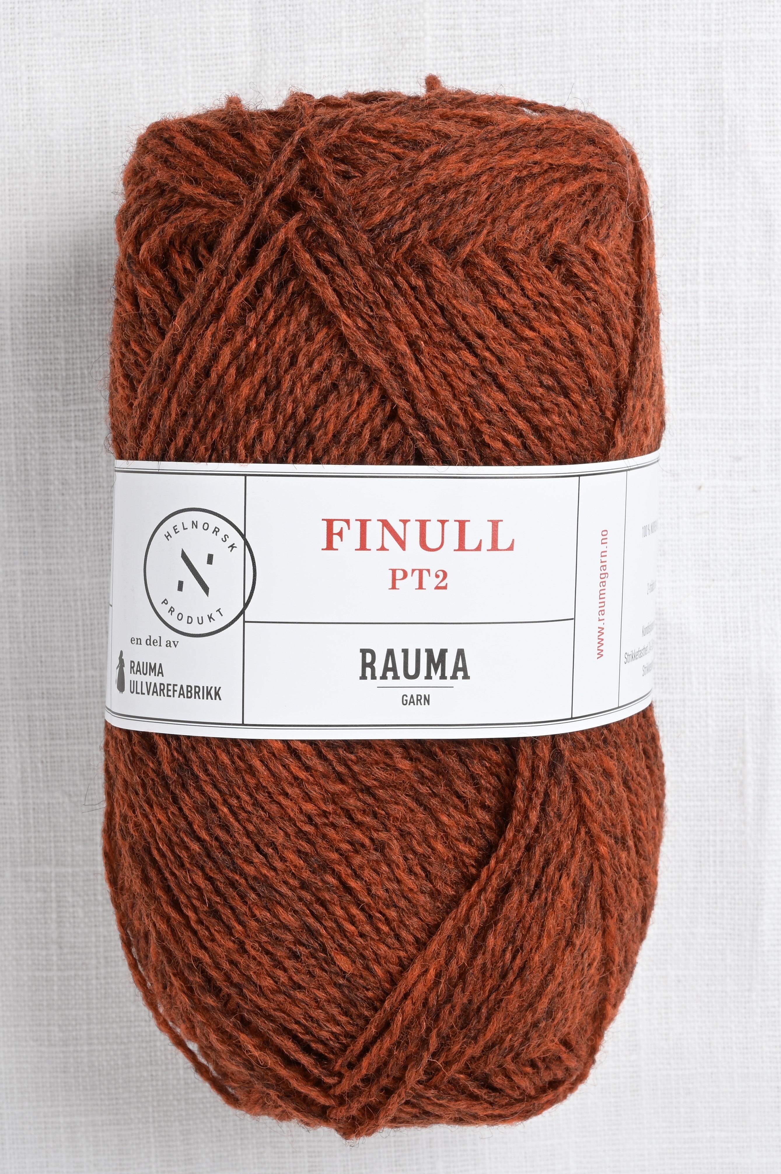 Rauma Finullgarn 4132 Dark Rust Red Heather – Wool and Company