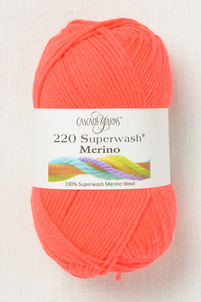 Cascade 220 Superwash Merino 138 Highlighter Tangelo