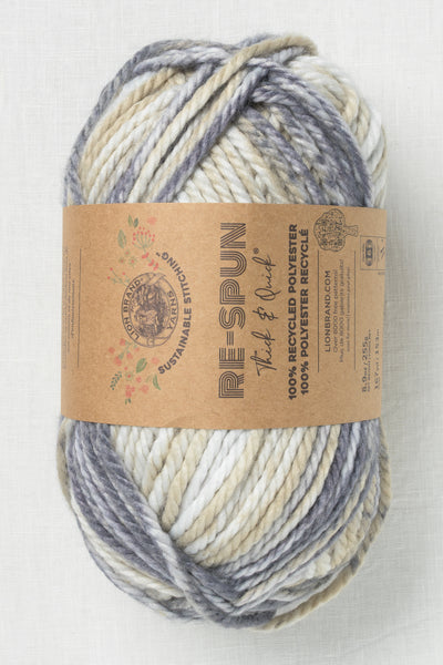Lion Brand Re-Spun Thick & Quick 209BC Earl Grey