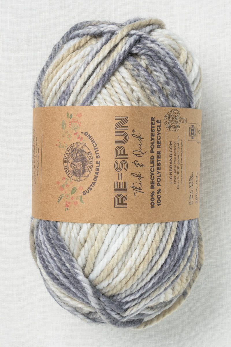Lion Brand Re-Spun Thick & Quick 209BC Earl Grey