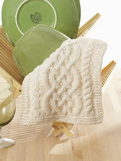 Celtic Cables Dishcloth by Lily / Sugar'n Cream