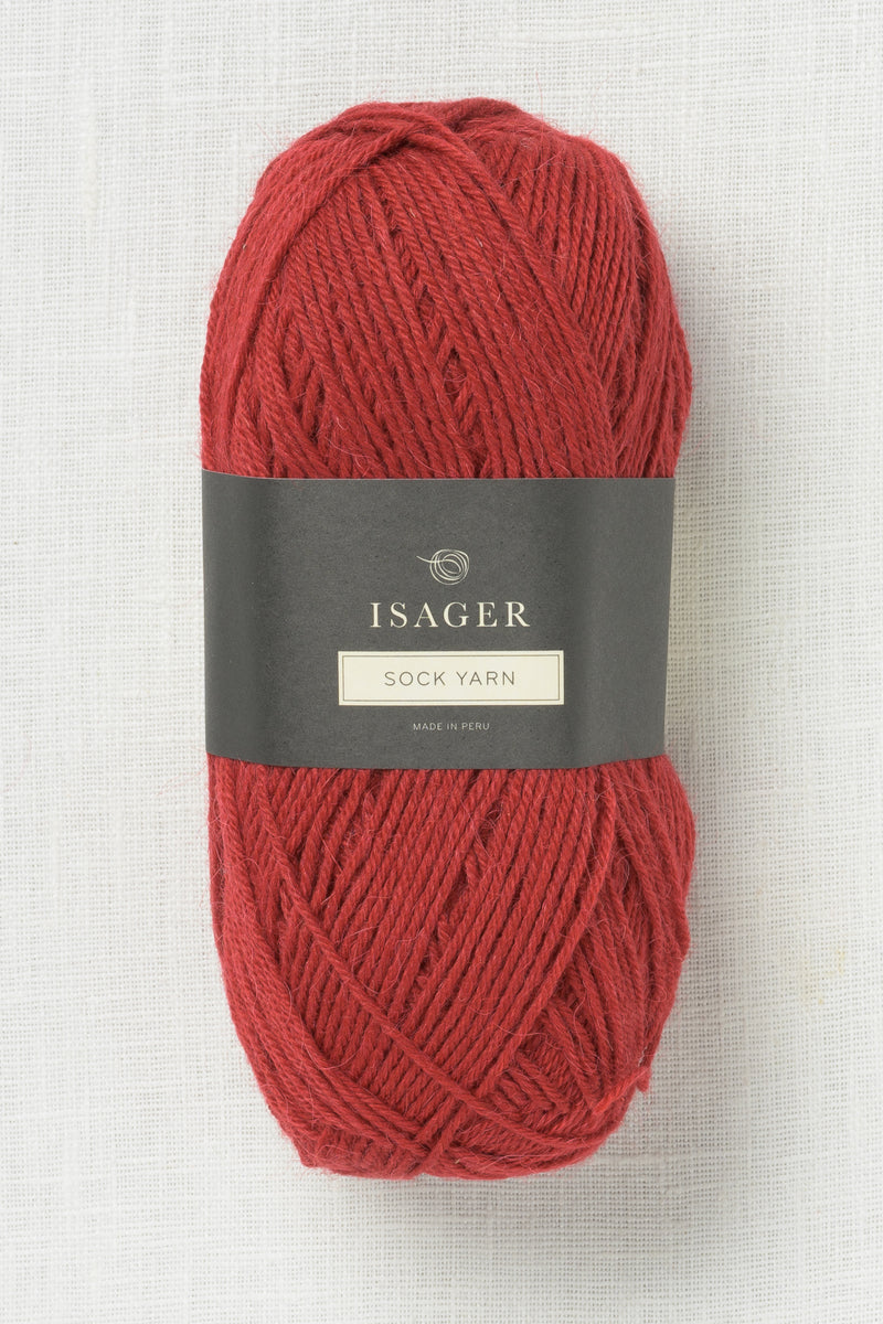 Isager Sock Yarn 32 Red