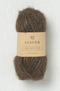 Isager Soft Fine E8s Dark Walnut Undyed