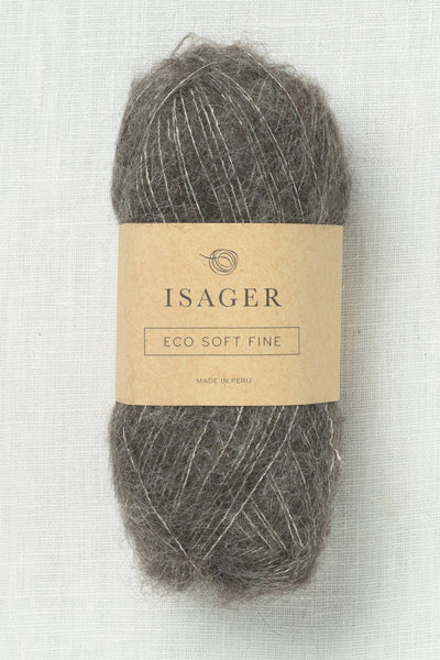 Isager Soft Fine E4s Black Walnut Undyed