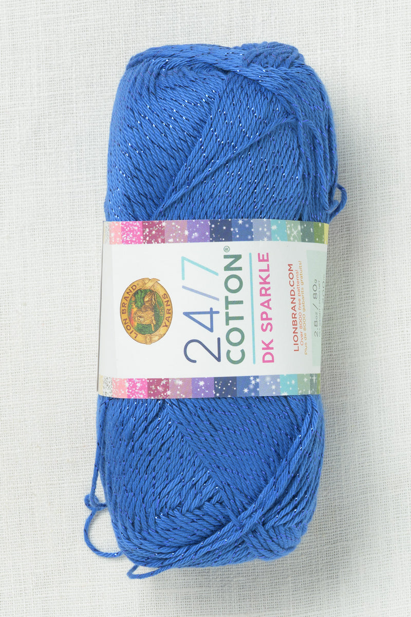 Lion Brand 24/7 Cotton DK Sparkle 306M Calypso
