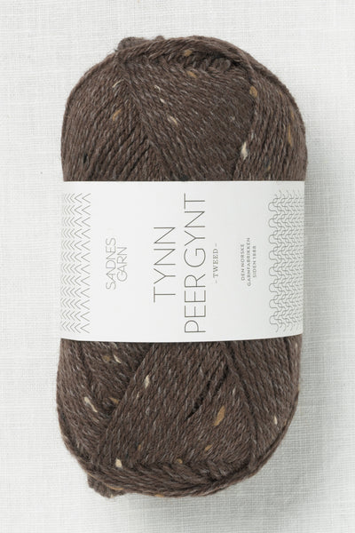 Sandnes Garn Tynn Peer Gynt Tweed 3085 Dark Brown Tweed
