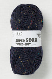 Lang Yarns Super Soxx Tweed 6 Ply 25 Night Blue