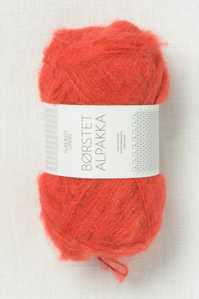 Sandnes Garn Borstet Alpakka 4018 Scarlet Red
