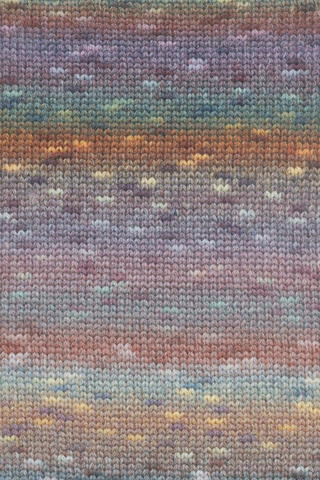 Lang Yarns Magnolia 11 Violet Orange Turquoise swatch