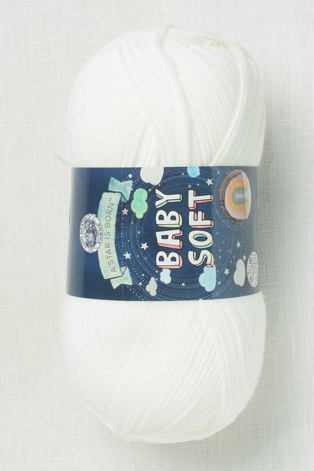Lion Brand Baby Soft 100 White