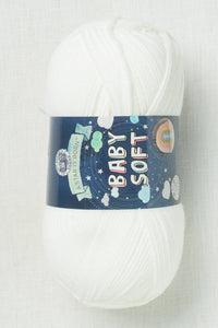 Lion Brand Baby Soft 100 White
