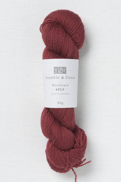 Bramble & Fleece Wooltrace 4ply 250 Claret