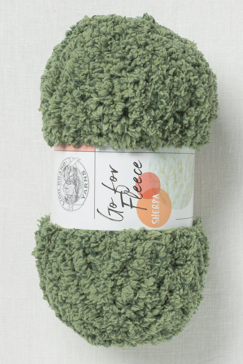 Lion Brand Go For Fleece Sherpa 171C Fern