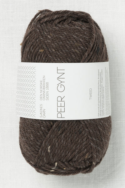 Sandnes Garn Peer Gynt Tweed 3085 Dark Brown Tweed