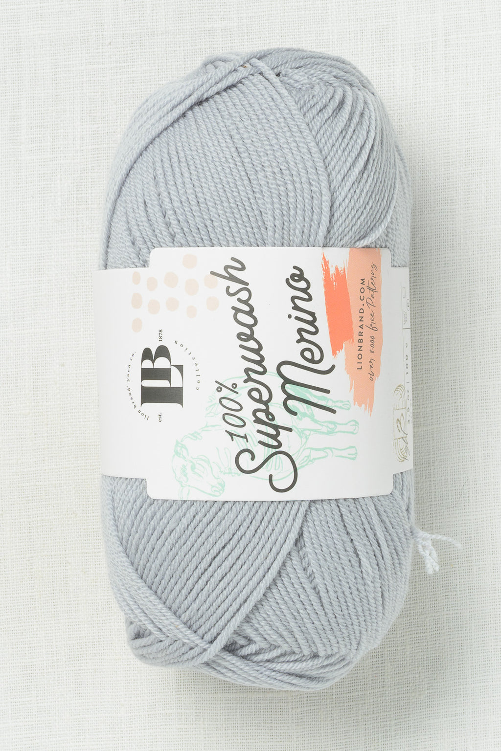 Lion Brand Superwash Merino 150AP Ice
