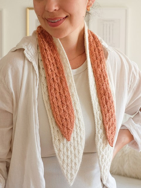 Star Jasmine Mini Scarf by Ksenia Naidyon