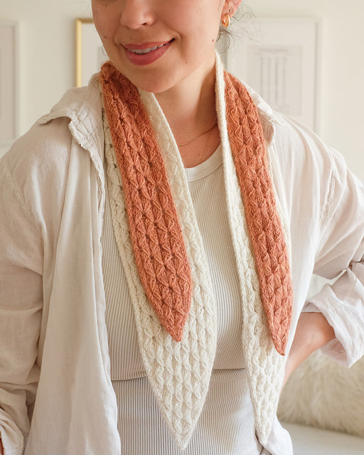 Star Jasmine Mini Scarf by Ksenia Naidyon