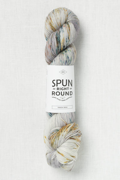 Spun Right Round Tough Sock Wool and Pine