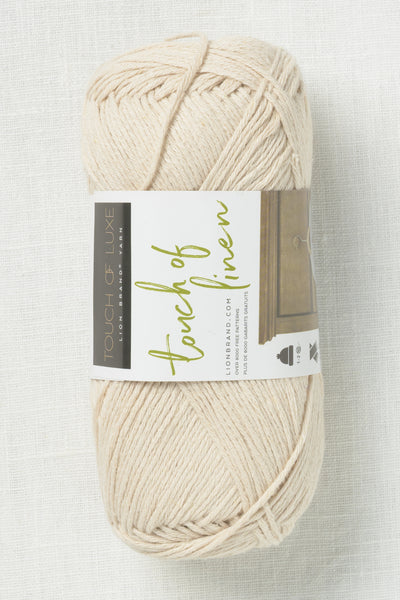 Lion Brand Touch of Linen 098B Natural