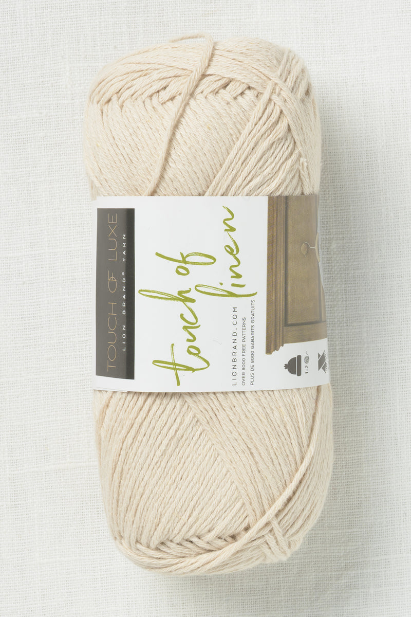 Lion Brand Touch of Linen 098B Natural